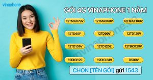 Cú pháp đăng ký gói 4G VinaPhone 1 năm