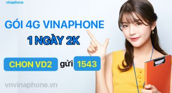 Gói 4g Vina 1 Ngày 2k – Có Ngay 500MB Data + Gọi Thoại Miễn Phí