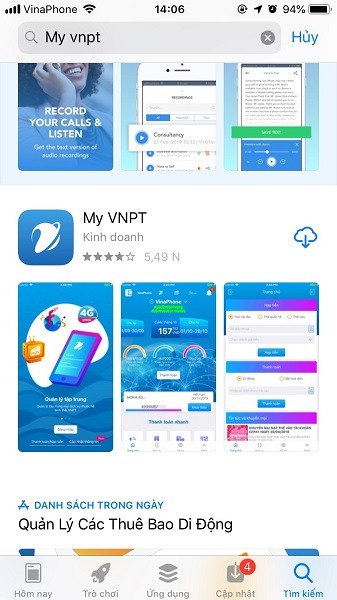 ứng dụng MyVNPT