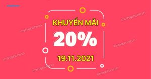 VinaPhone khuyến mãi 20% nạp thẻ 19/11/2021