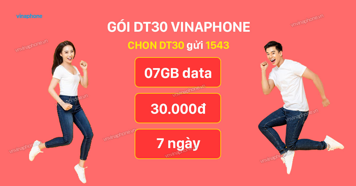 gói 5G DT30 VinaPhone
