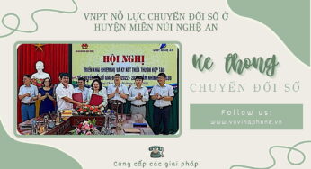 Chuyển đổi số ở huyện miền núi Nghệ An