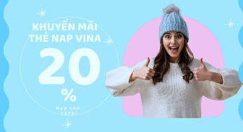 Ngày 9/12/2022 Vinaphone có khuyến mãi 20% thẻ nạp toàn quốc