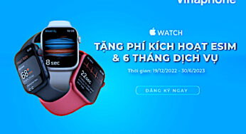 VinaPhone cung cấp dịch vụ eSIM trên Apple Watch