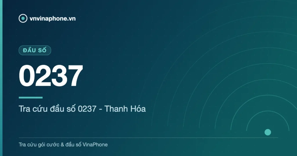 Tra cứu đầu số 0237 - Thanh Hóa - 0237