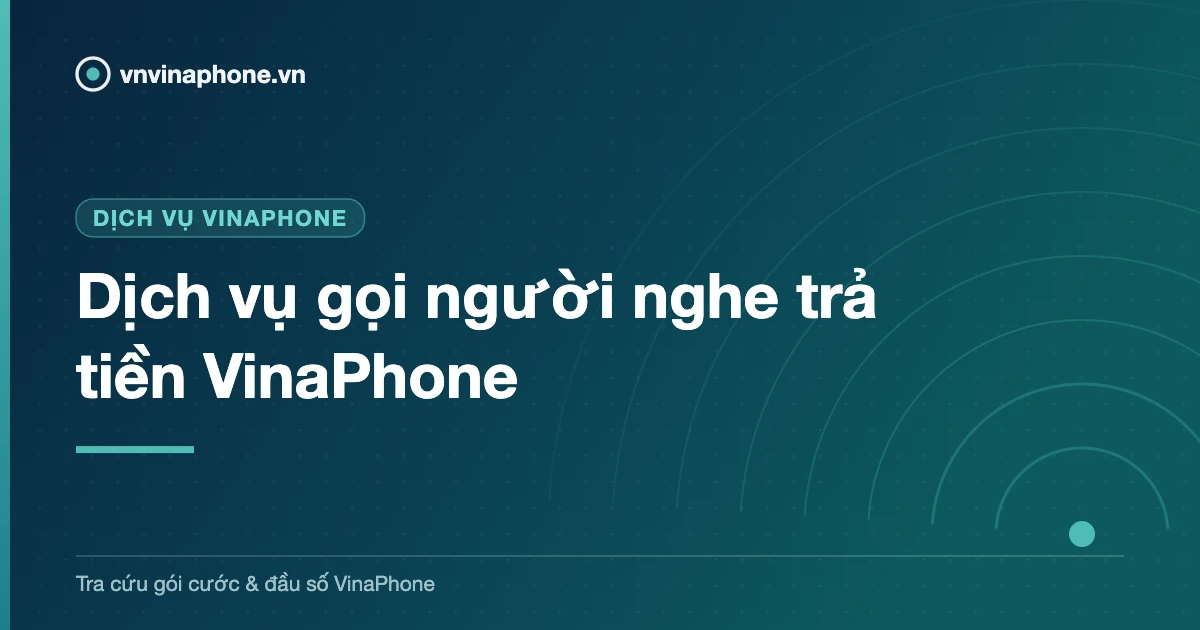Dịch vụ gọi người nghe trả tiền VinaPhone