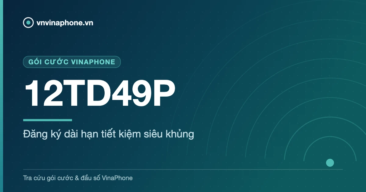 Đăng ký dài hạn tiết kiệm siêu khủng - 12TD49P