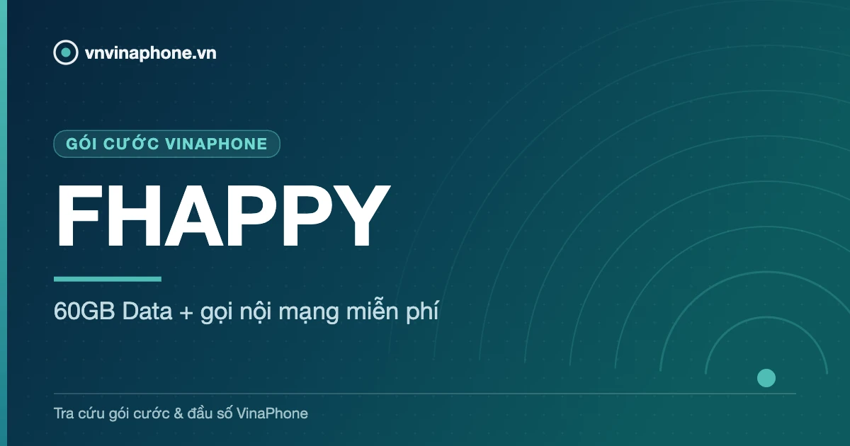 60GB Data + gọi nội mạng miễn phí - FHAPPY