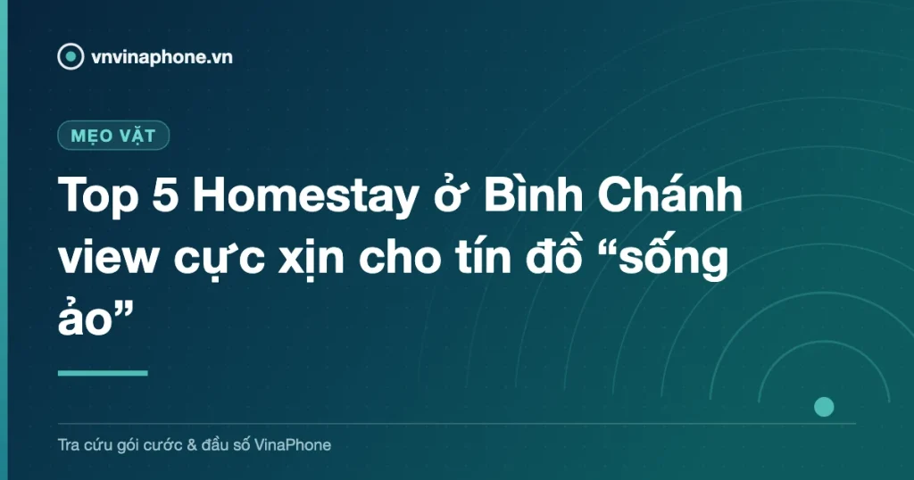 Top 5 Homestay ở Bình Chánh view cực xịn cho tín đồ “sống ảo”