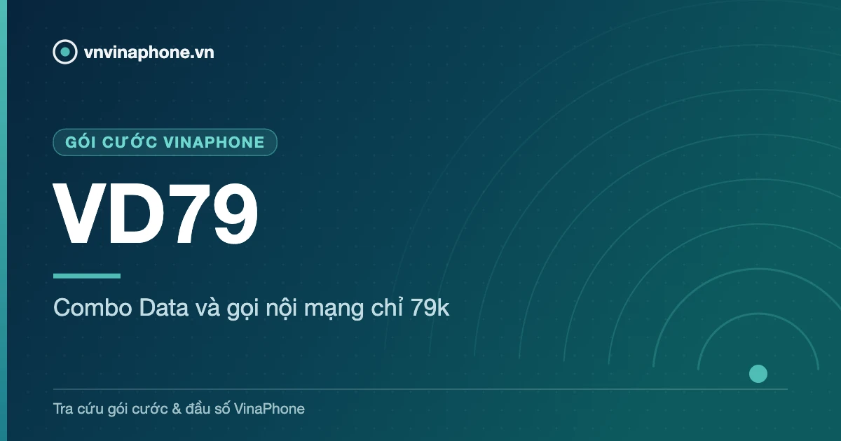 Combo Data và gọi nội mạng chỉ 79k - VD79