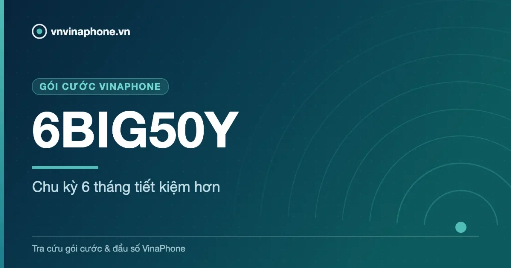 Chu kỳ 6 tháng tiết kiệm hơn - 6BIG50Y
