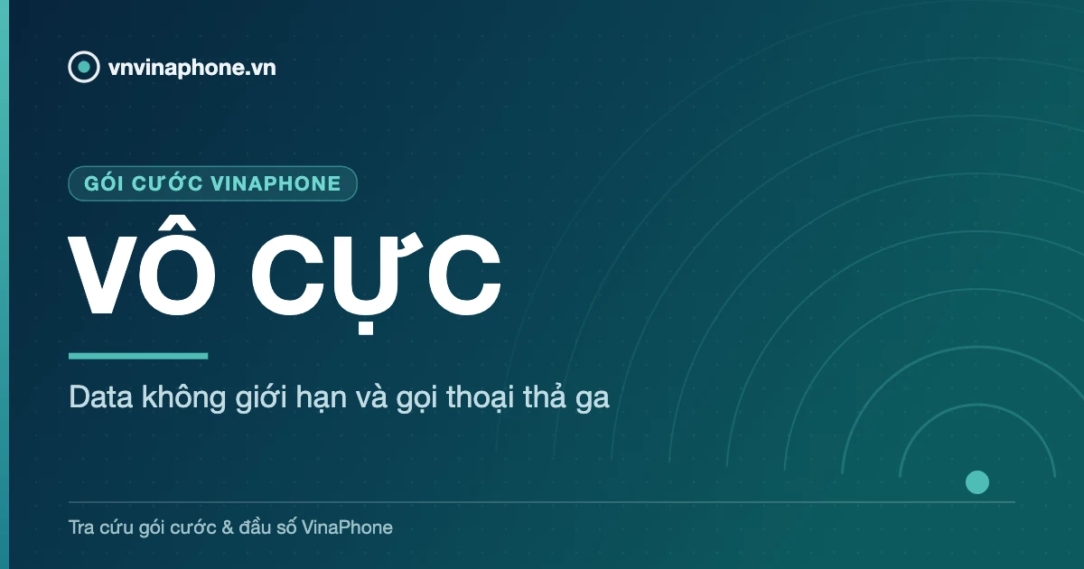 Data không giới hạn và gọi thoại thả ga - VÔ CỰC
