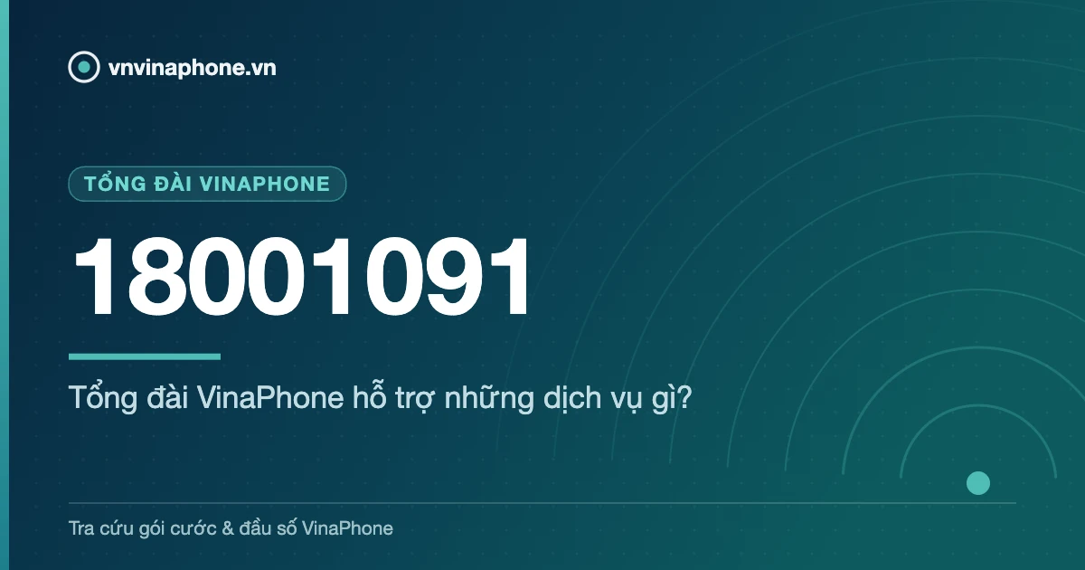 Tổng đài VinaPhone hỗ trợ những dịch vụ gì? - 18001091
