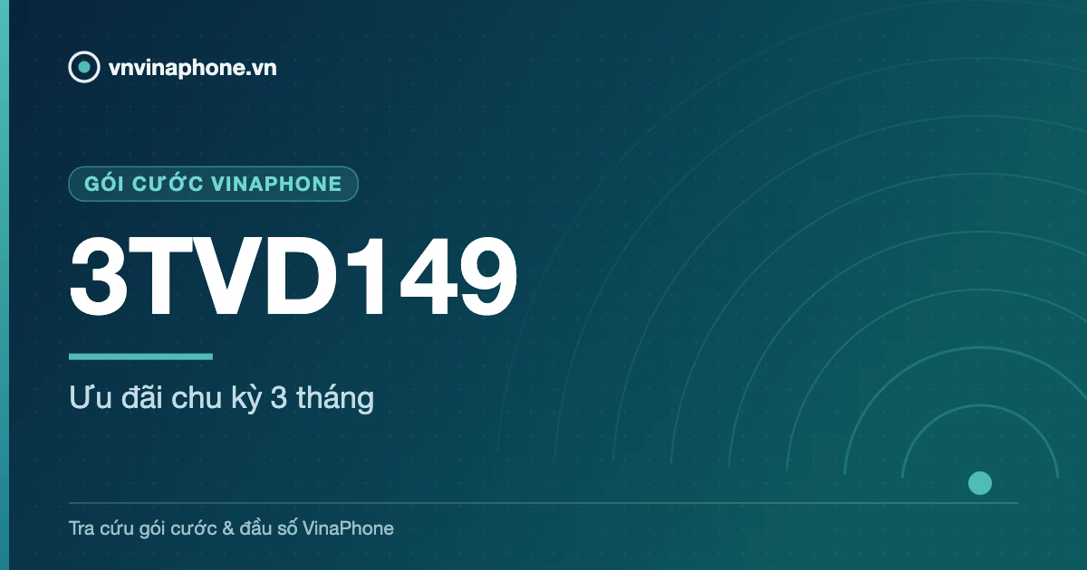 Ưu đãi chu kỳ 3 tháng - 3TVD149