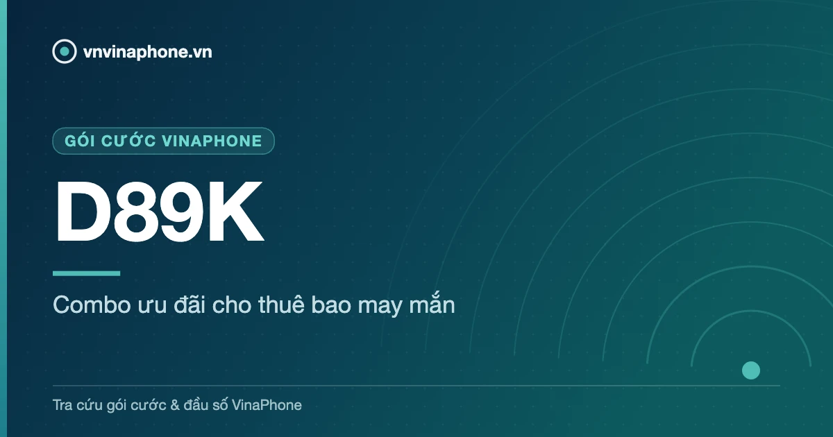 Combo ưu đãi cho thuê bao may mắn - D89K