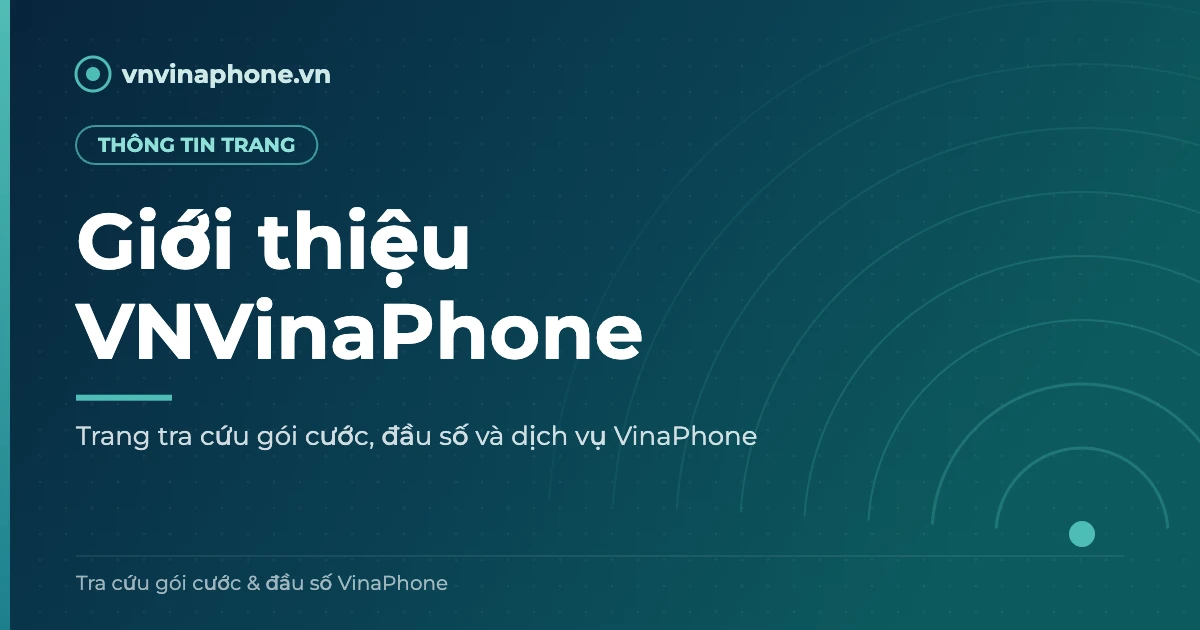 Giới thiệu về trang thông tin VNVinaPhone