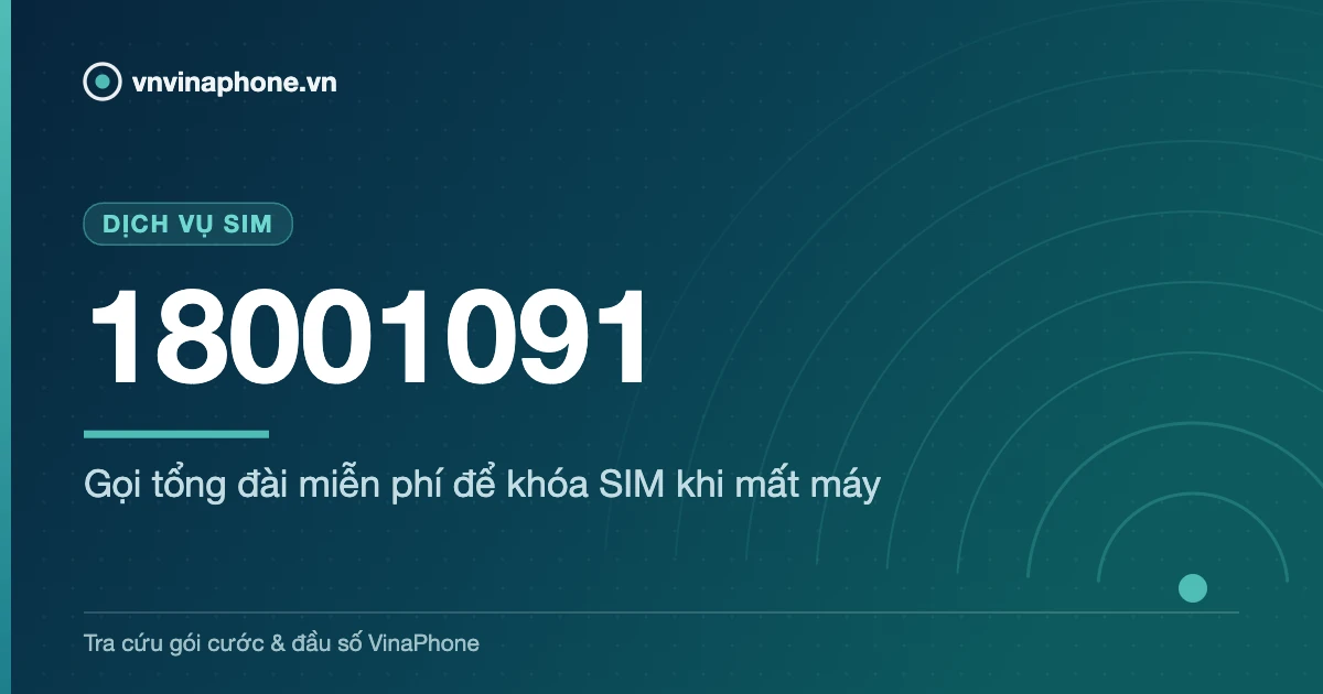 Gọi tổng đài miễn phí để khóa SIM khi mất máy - 18001091
