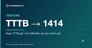Soạn TTTB gửi 1414 để kiểm tra sim chính chủ - TTTB → 1414